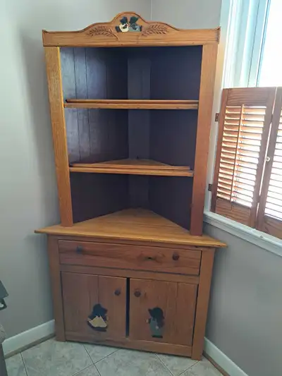 corner hutch , View more