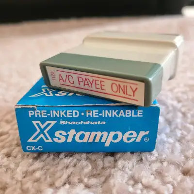 Shachihata Xstamper pre-inked stamp and original refill ink, View more
