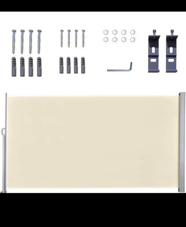 Retractable Side Awning 118" x 63",Outdoor Privacy Screen Foldin in Patio & Garden Furniture in Hamilton - Image 4