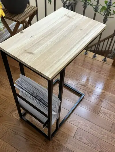 Brandnew side table,glass shelves Storage, View more