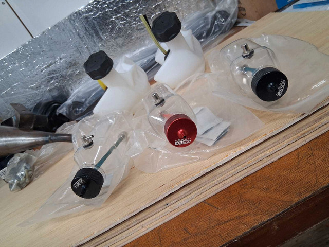 3 New 250*ml hobby fuel tanks with fuel filter + aluminum *cap. in Hobbies & Crafts in Owen Sound