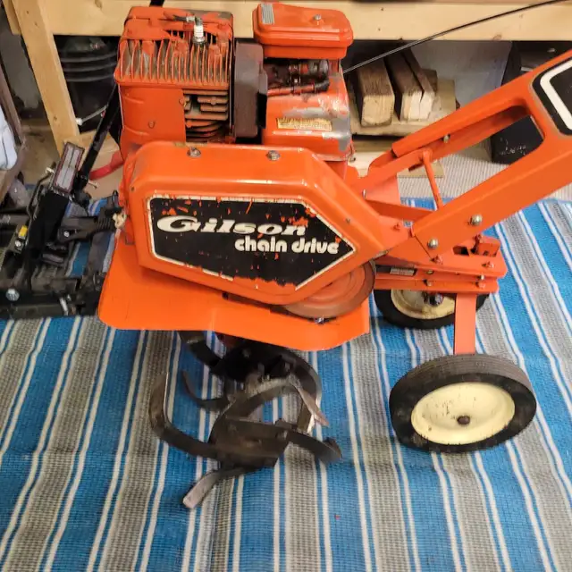 gilson 5hp rototiller c/w reverse 63848996195585120