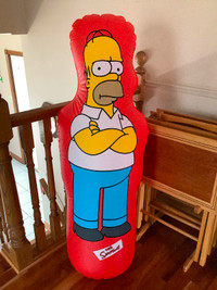 Homer Simpson inflatable bop it bag