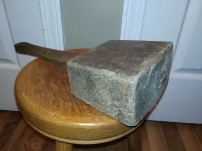 Antique All Original 15" Lg Oak Woodworking Carpenter's Mallet w, View more