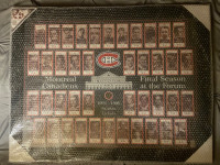 Montreal Canadiens Final Season at the Forum Plaque Framed
