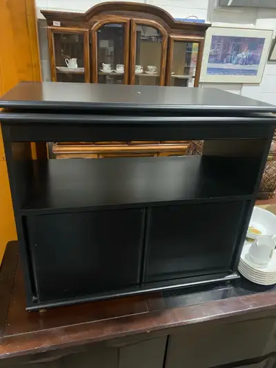 Black TV Stand with Storage , View more