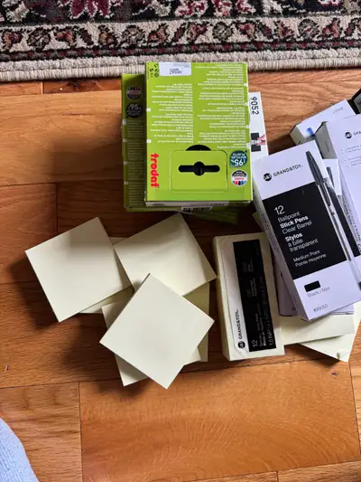 post its , pens and other stationery items , View more