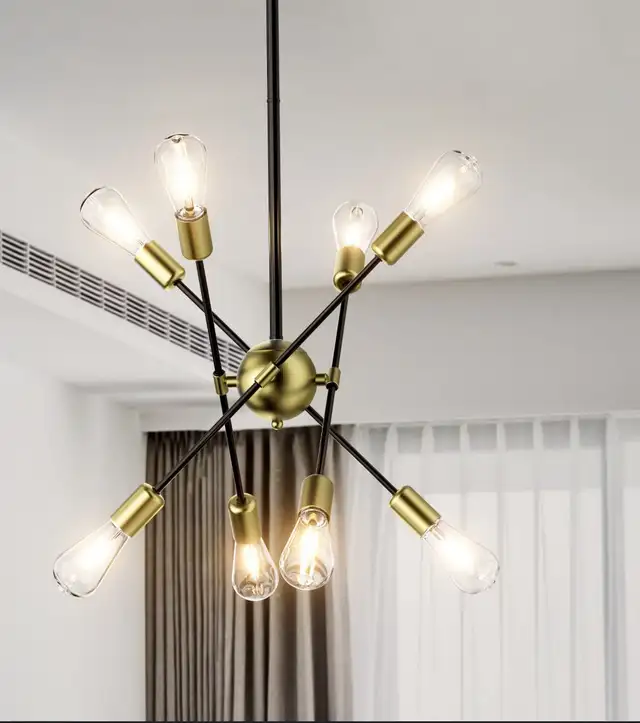 Brand New in Box WAYFAIR Betli 8-light modern chandelier in Indoor Lighting & Fans in City of Toronto - Image 2
