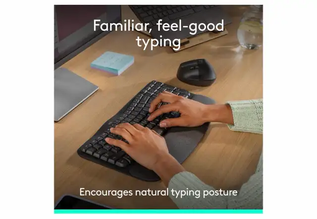 Logitech Wave Keys Wireless Ergonomic Keyboard490430161685719042