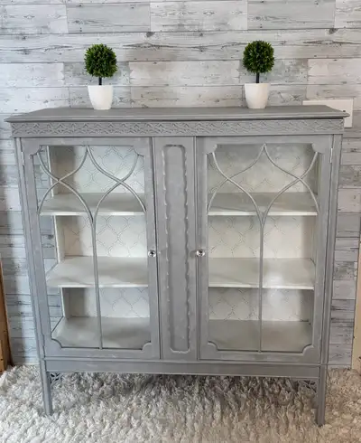 Refinished Wood Cabinet, View more