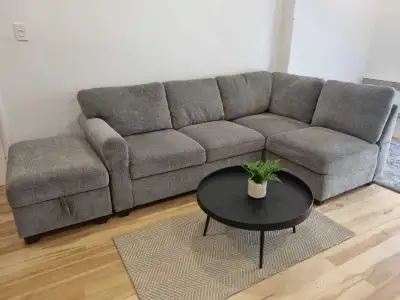 Sofa convertible 4 places gris Structube, View more