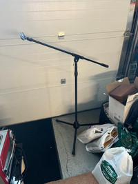 Mic and sheet music stands