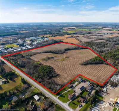 73.46 Acres of Rural M-1 Industrial Zoned development land which fronts onto Hwy 7 on the south side...
