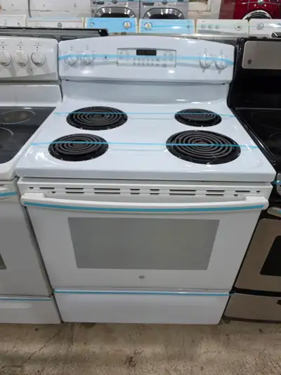 GE 30" White Electric Coil Top Stove Oven CAN DELIVER, View more