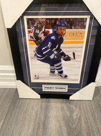 Darcy Tucker Framed Autographed Toronto Maple Leafs 8X10 Photo