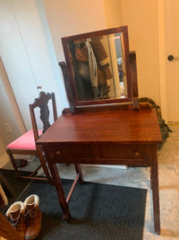 Antique mahogany vanity