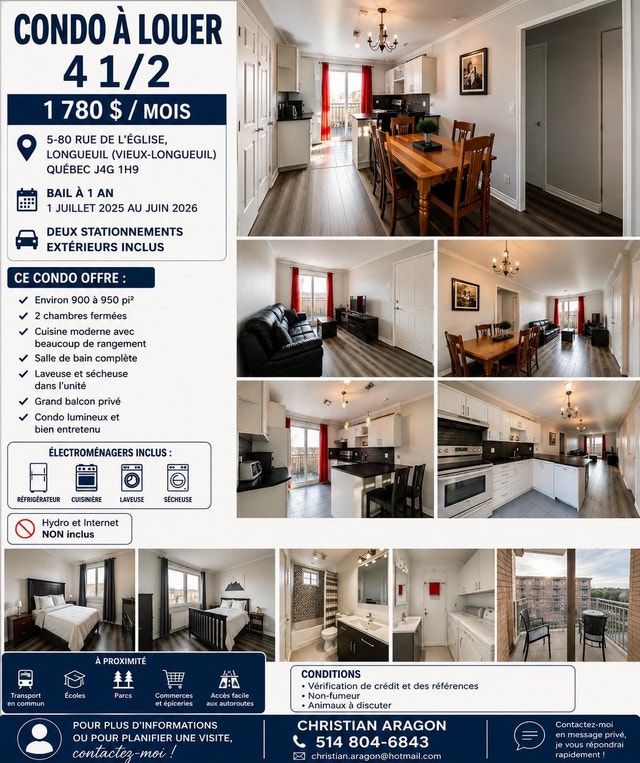 Condo 4 1/2 Longueuil — photo 1