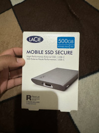 Lacie 500gb mobile SSD secure USB-C drive
