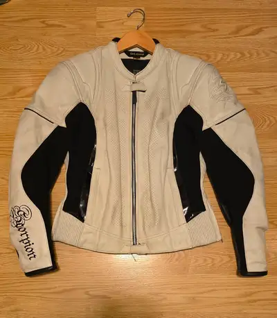 X/S Ladies Scorpion leather motorcycle jacket