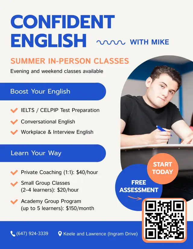 Confident English with Mike – Personalized ESL & Test Prep Coach632353854213131219