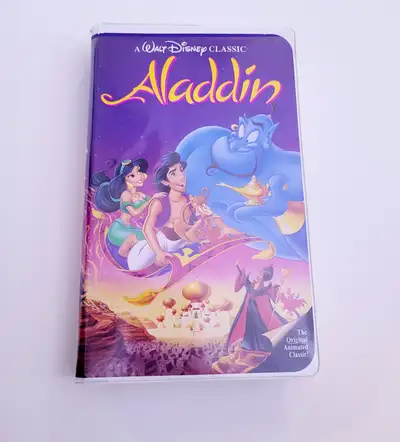 Black Diamond Disney's Aladdin VHS 1662. Enjoy the magic carpet ride of enchantment in the most spec...