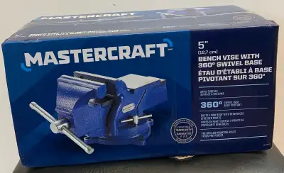 5”(12.7cm) Bench Vise with 360 Swivel Base, View more