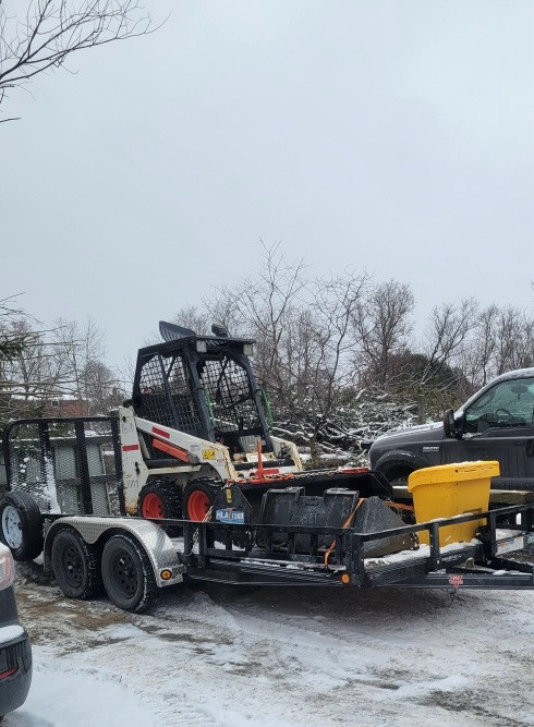 Loader/Skid Steer S70 Bobcat and PJ 16ft Dovetail Utility Traile in Other in Sudbury