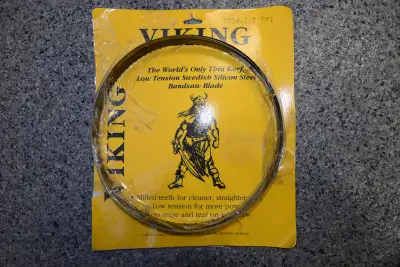 Lame pour scie à ruban VIKING - band saw blade. Grandeur 100,5/8 x3/4 x3 TPI. Mauvais grandeur pour...
