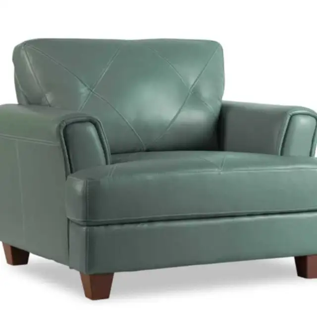 Sofa et fauteui 3 placel en vraie cuir tres solide in Couches & Futons in Laval / North Shore - Image 3