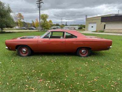This stunning 1968 Plymouth Roadrunner 383 4speed Manual restored is Selling absolutely Unreserved t...