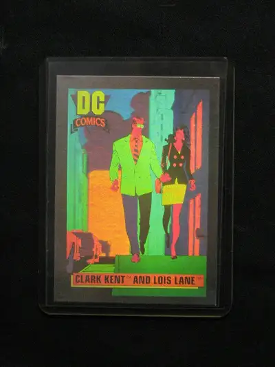 1991 DC Comics Clark Kent + Lois Lane Hologram Card #DCH1 NM -MT, View more