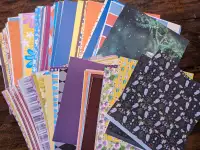 Over 400 12x12 printed scrapbook pages, paper, cardstock, craft