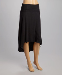 Black Asymetrical Skirt - Medium