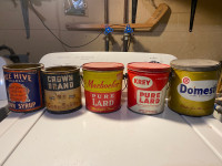 5 Vintage Kitchen Tins