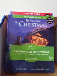 ▀▄▀Hallmark THE VERY FIRST CHRISTMAS Recordable Storybook