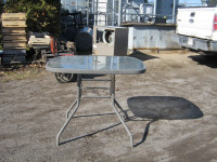 SQUARE GLASS TOP PATIO TABLE - In NEWCASTLE