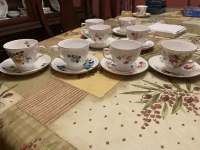 EARLY 70’S BONE CHINA TEACUP AND SAUSER X16, View more