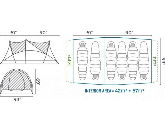 《 TENTE Robuste Qualite SIERRA DESIGNS Annex 4+2 - Super Etat 》 dans Pêche, camping et plein Air  à Ville de Québec - Image 3