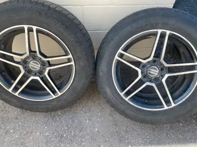 Hi i have set of rims with winter tires on them,tires maybe good for one more season,they came of 20...
