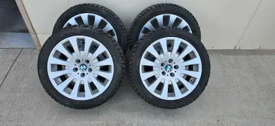 These are 18" BMW rims with tires. Rims are in excellent condition, no scratches or gouges . Tires a...