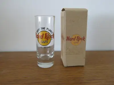 From a pet free and smoke free home. This is a SHOT GLASS from the HARD ROCK CAFE in LAS VEGAS. It c...