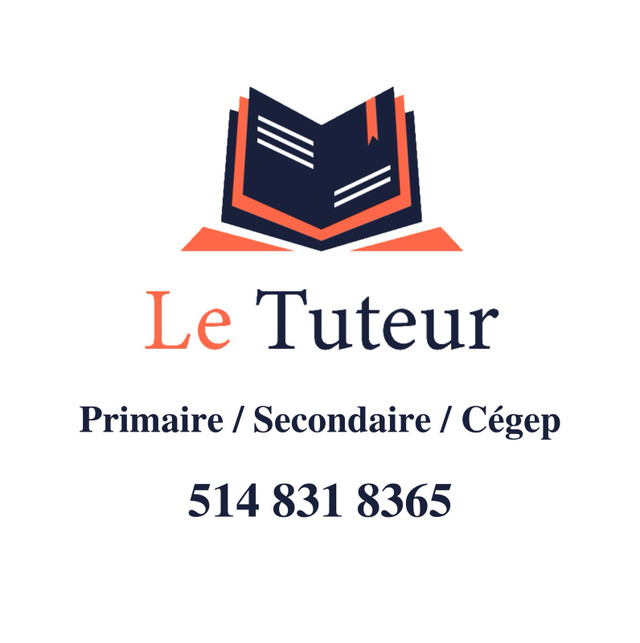 Tutorat/Tuteur/Tutrice/Professeur/Cours Privé/Tutoring5148318365 dans Tutorat et langues  à Ville de Montréal