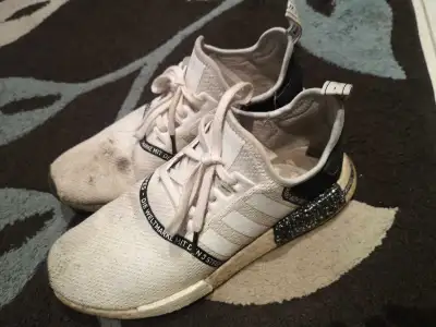 Adidas white nmd in size us 11. Worn condition.
