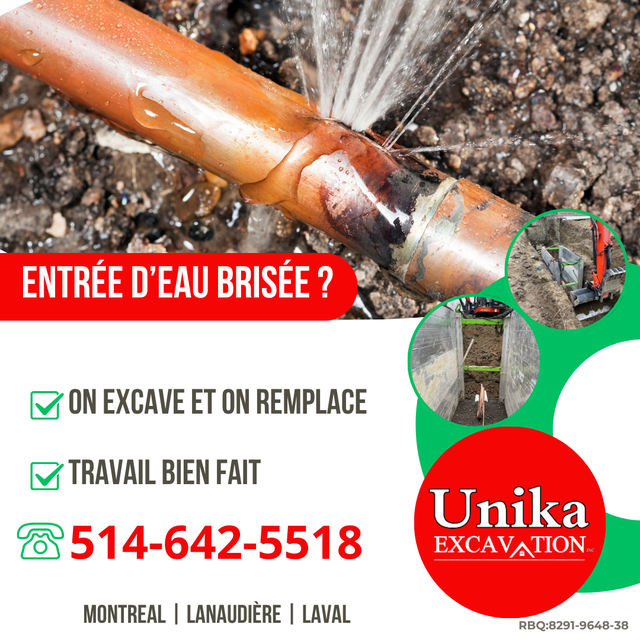 Water Service Line Replacement – Lanaudière / Montreal / Laval
