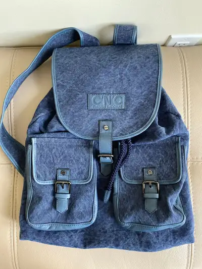 C’N’C Costume National denim and leather backpack Like new condition Made in Italy Original price 20...
