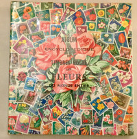 Album Encyclopedique de Timbres Poste - Les Fleurs du Monde 1965