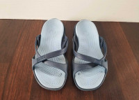 Blue crocs sandals woman size 7