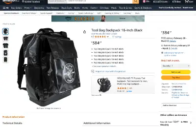 KLEIN TOOLS Backpack dry bag, View more