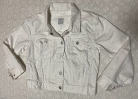 GAP Denim Jacket -Girls size XL -White