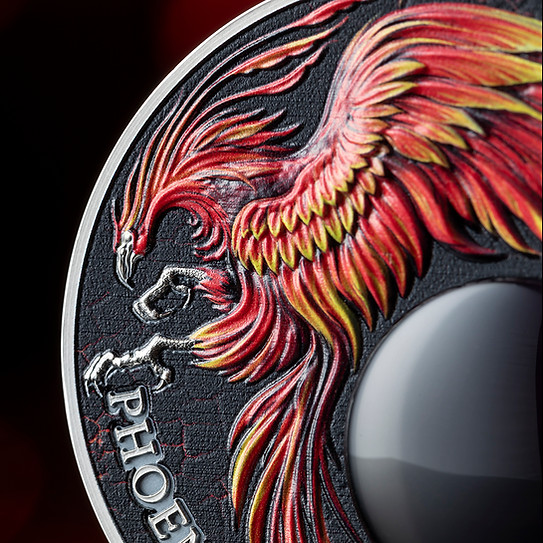 2023 PHOENIX Chronicles of Fire 2oz High Relief Silver Coin in Arts & Collectibles in Calgary - Image 3